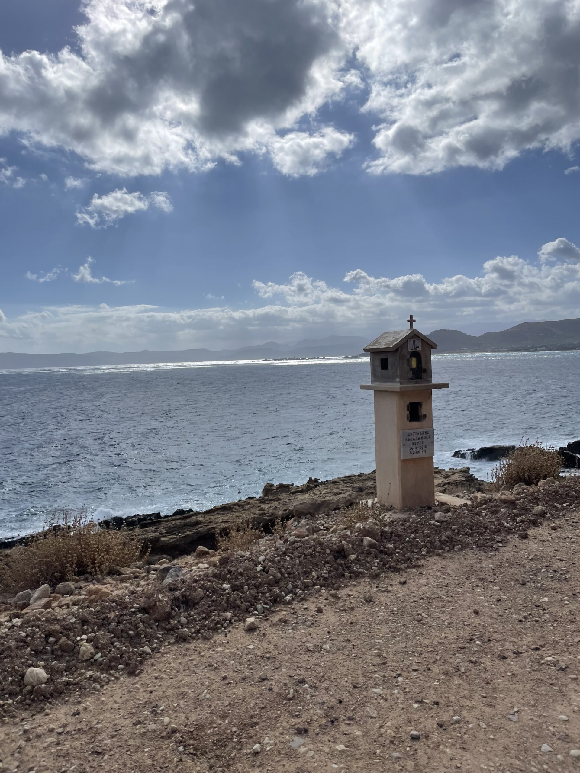 Eine Mini-Kirche auf dem Weg zum Balos Beach als Gebetstätte