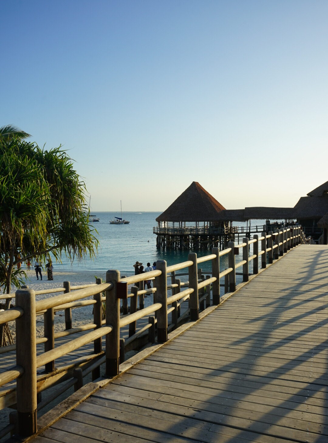 Sansibar Nungwi Hotelsteg Bild des Hotelstegs des Hotel Riu Jambo auf Sansibar