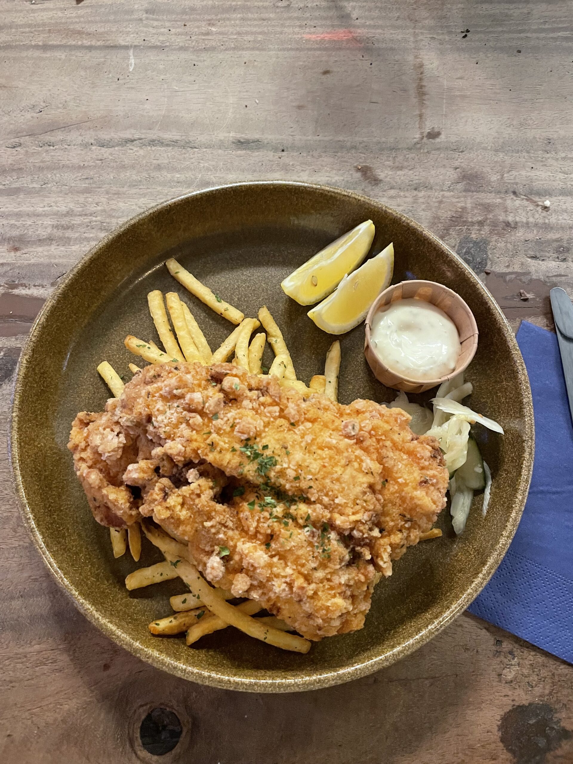 Fish&Chips Fish&Chips in der Old Dairy Food Hall in Selfoss