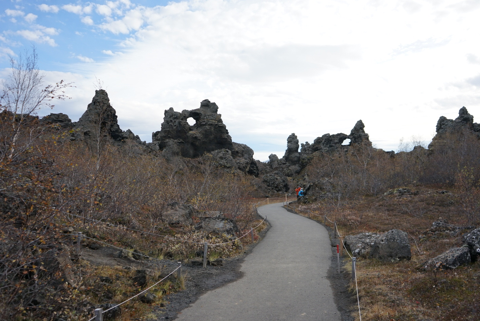 Dimmuborgir Lavagebiet Dimmuborgir im Norden Islands