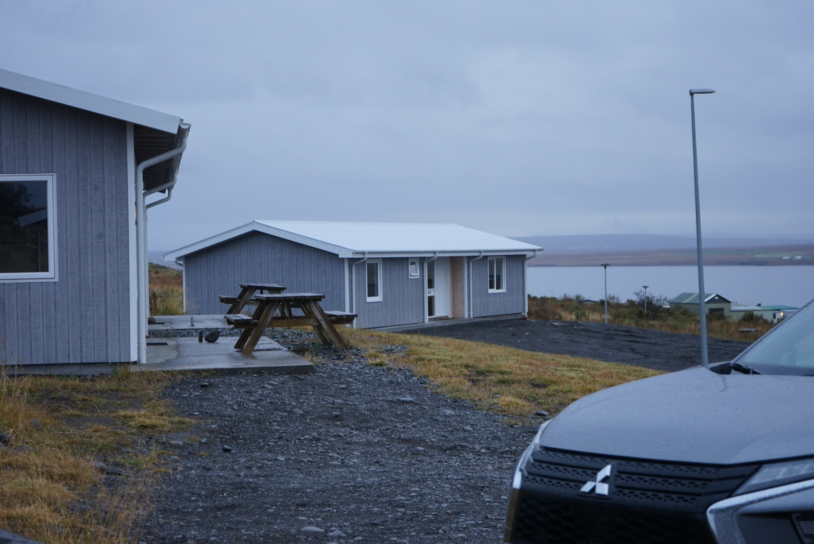 Hill Homes Aussicht Die Aussicht auf das Meer in Hvammstangi, Island von den Hill Homes