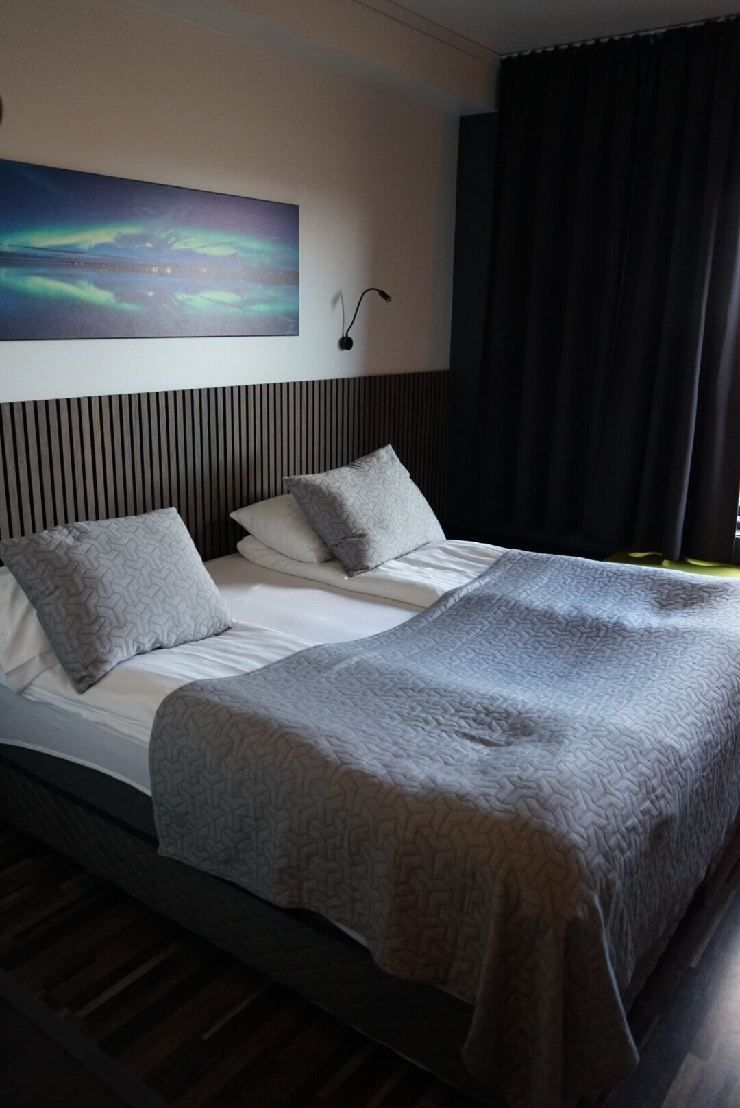 Hotel Laxa Doppelzimmer Das Schöne Doppelbett im Hotel Laxa in Myvatn, Nordisland