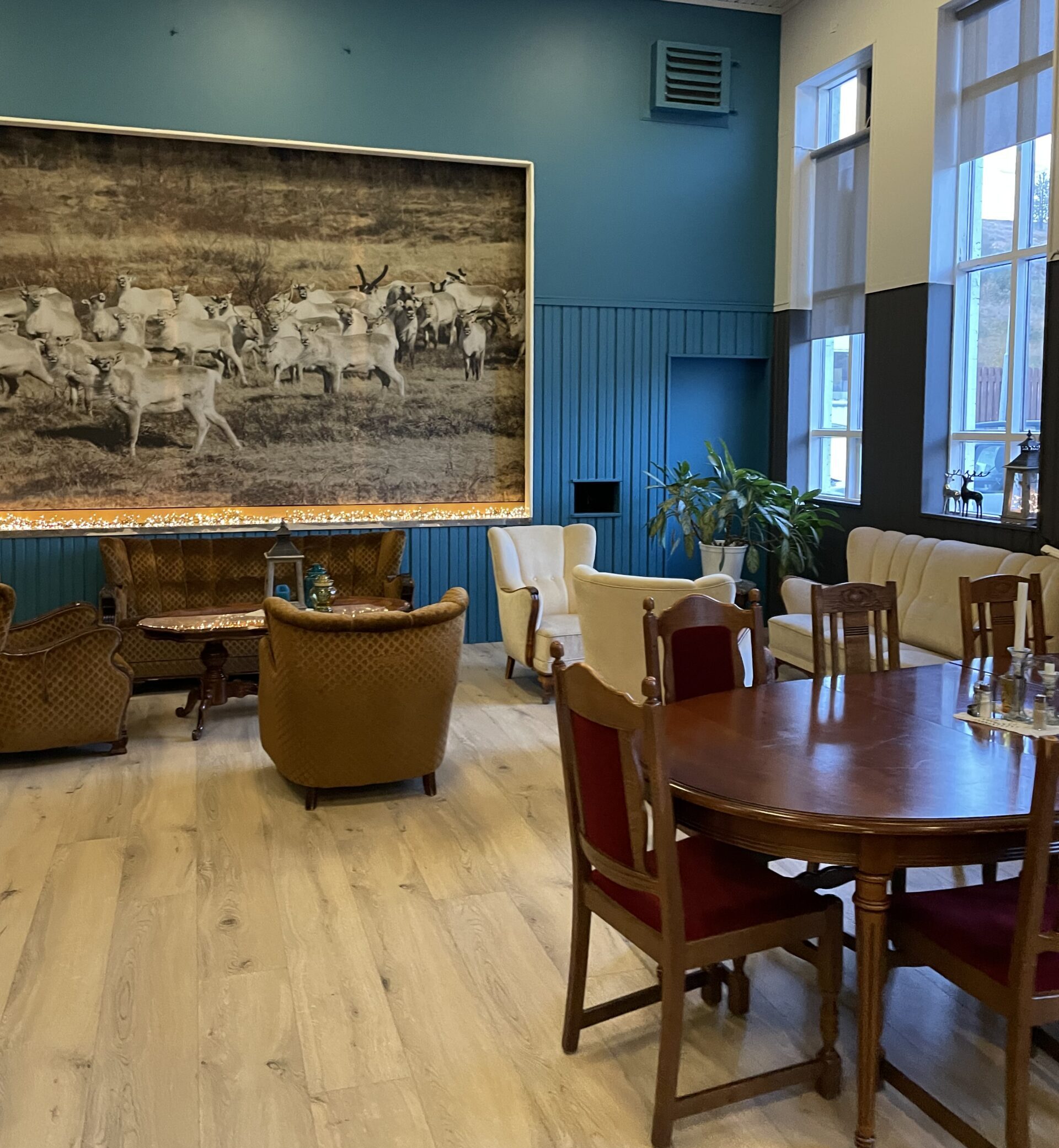 Hotel Studlagil Der Ess-Bereich im Hotel Studlagil auf Island
