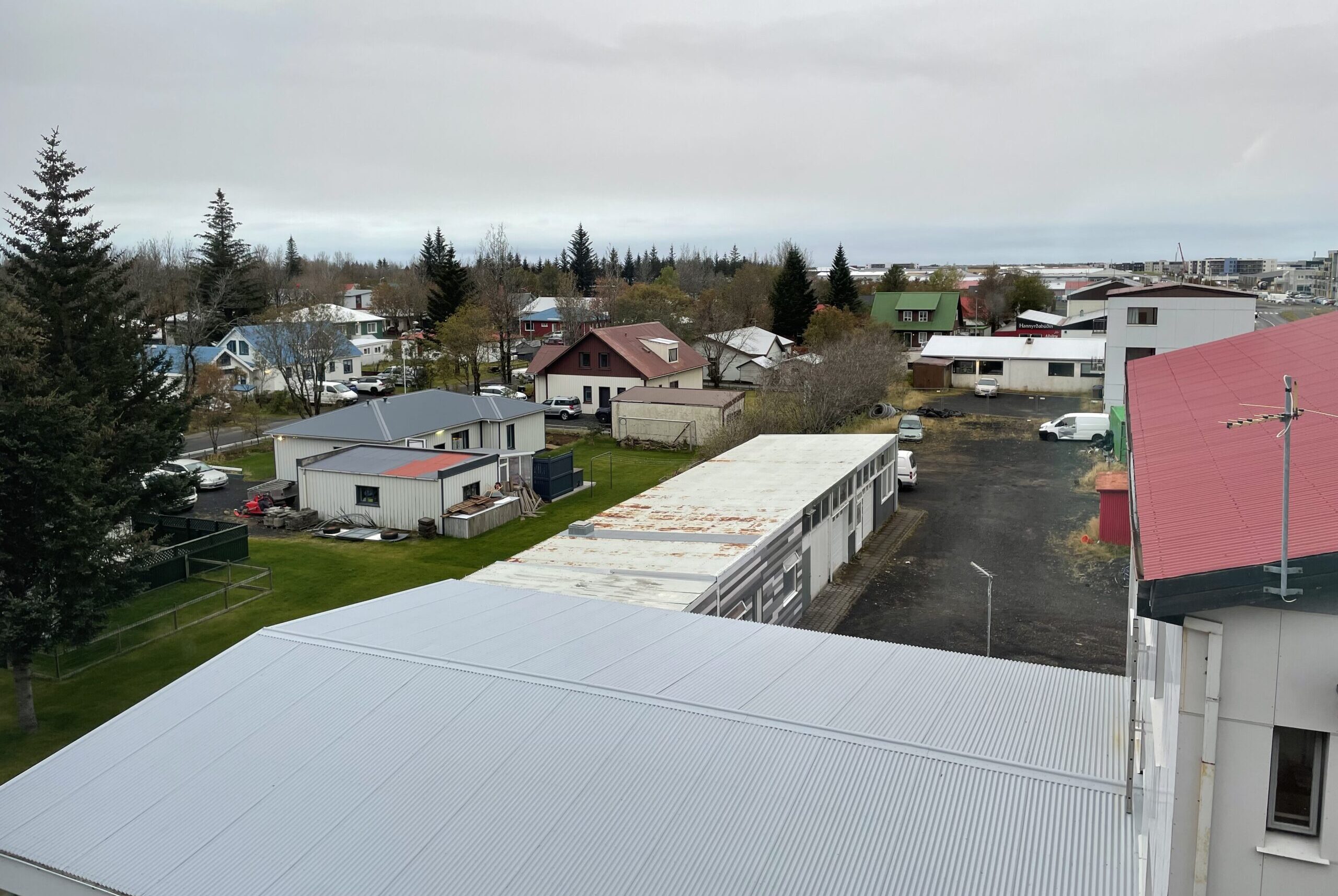 Hotel South Coast Aussicht Die Aussicht aus unserem Hotelzimmer in Selfoss des Hotels South Coast