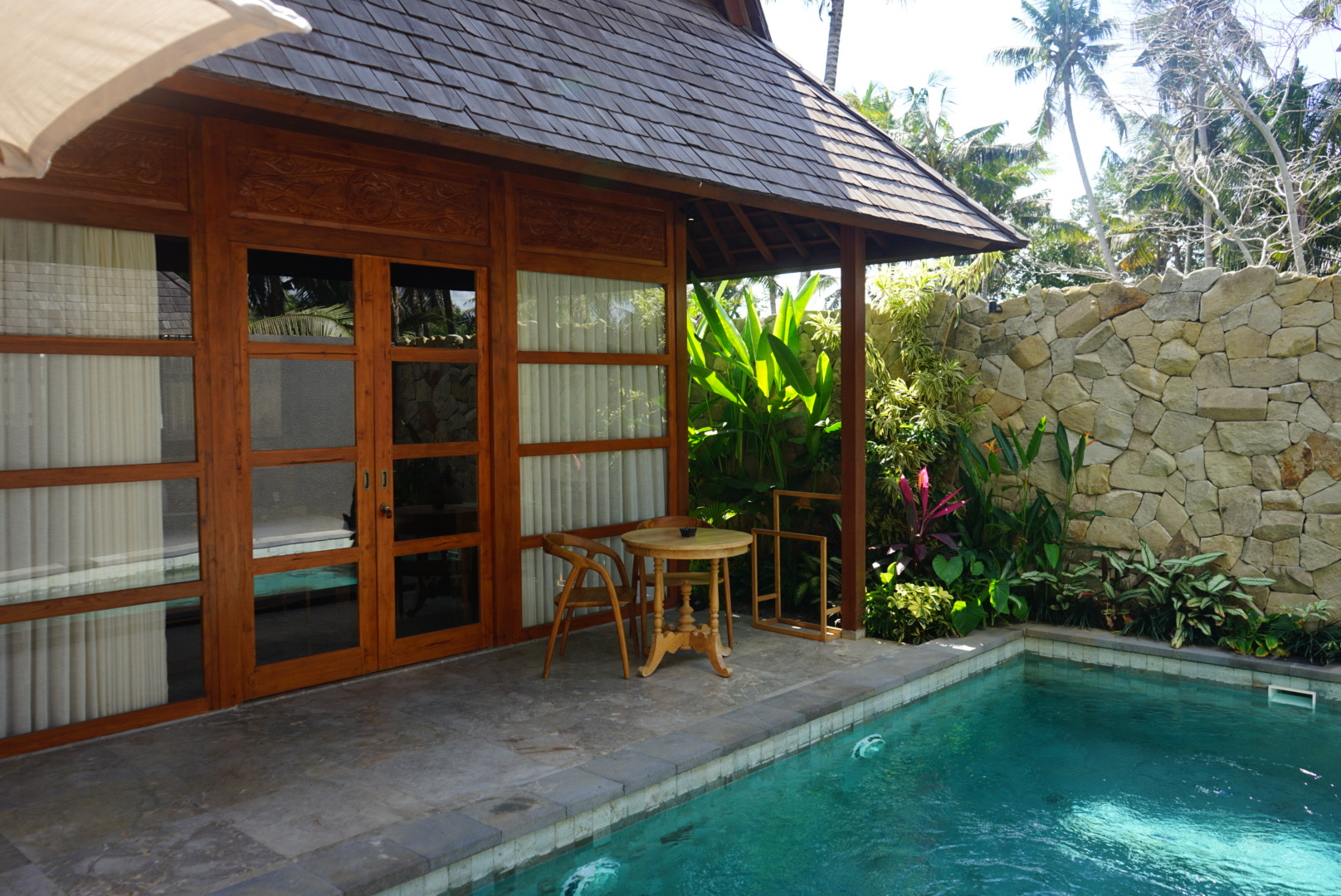 Unagi Wooden Villas Haus Eines der Unterkunftshäuser der Anlage Unagi Wooden Villas auf Bali, in Ubud