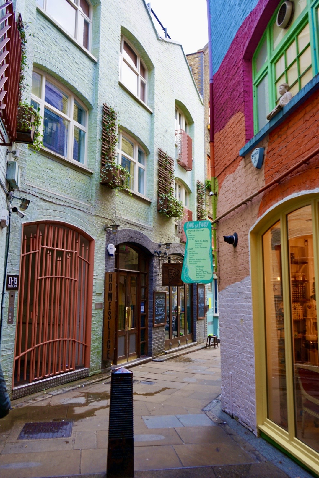 Die bunten Häuser des Neal´s Yard in London