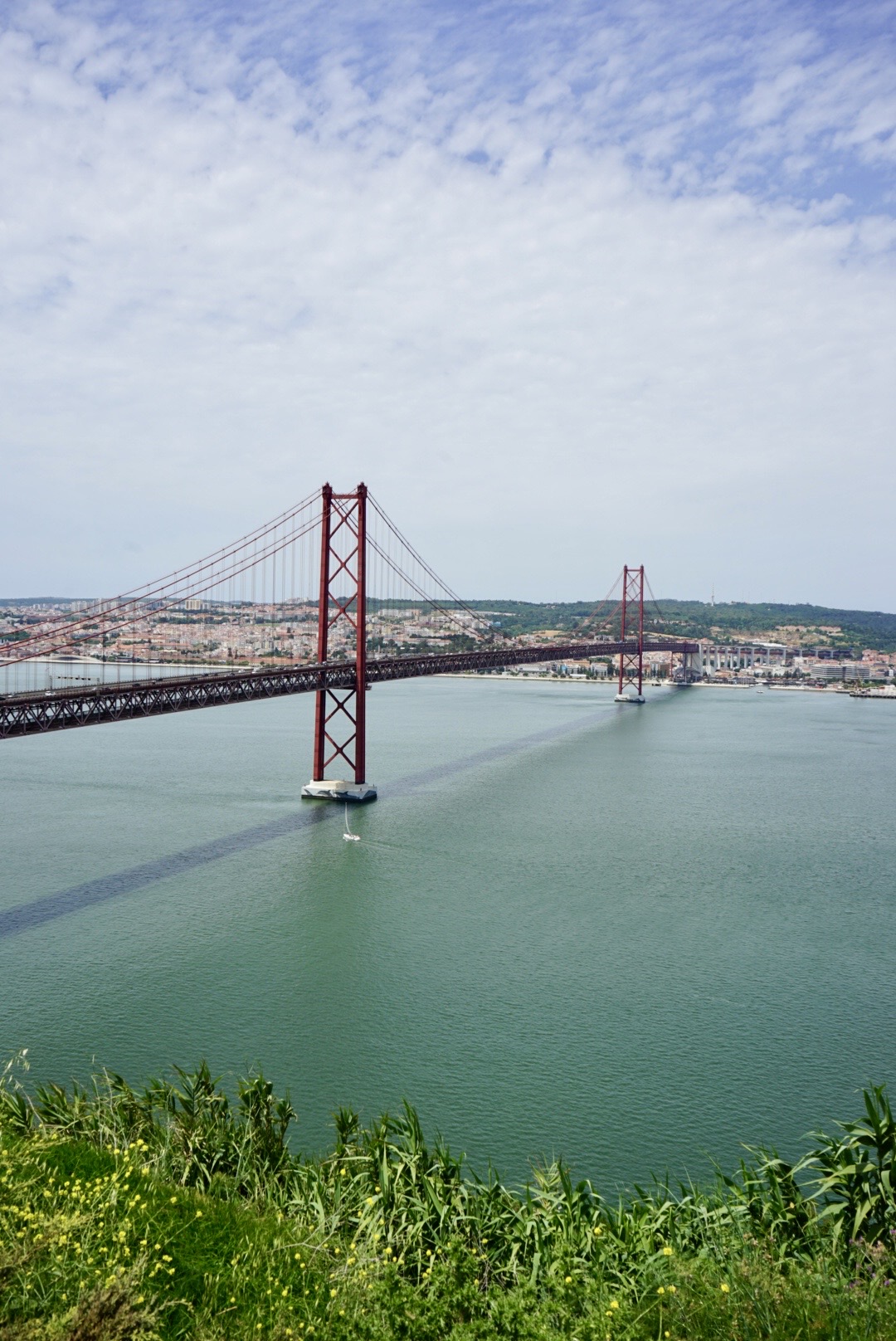 Aussichtspunkt vom Miradouro Cristo Rei in Lissabon