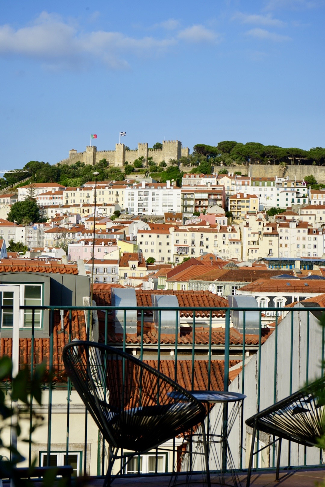 Aussicht vom Restaurant The Art Inn Lisboa in Lissabon, Portugal