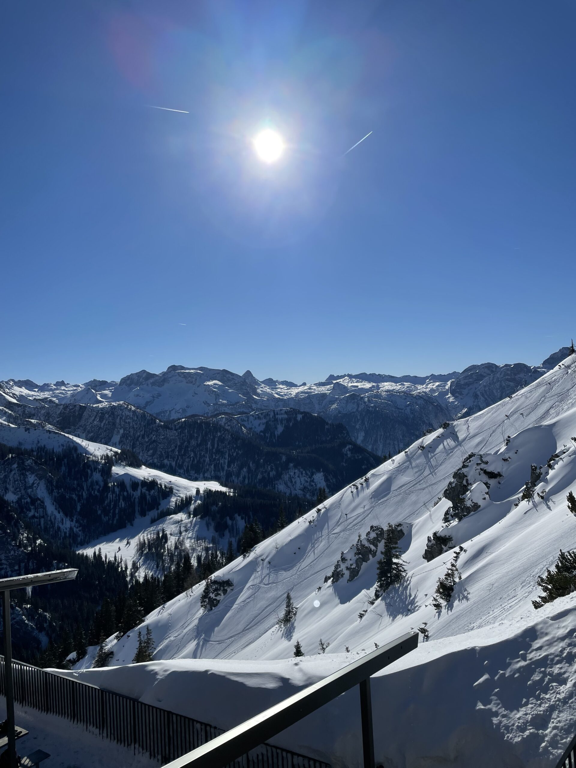 Aussicht im Winter vom Jenner in Berchtesgaden