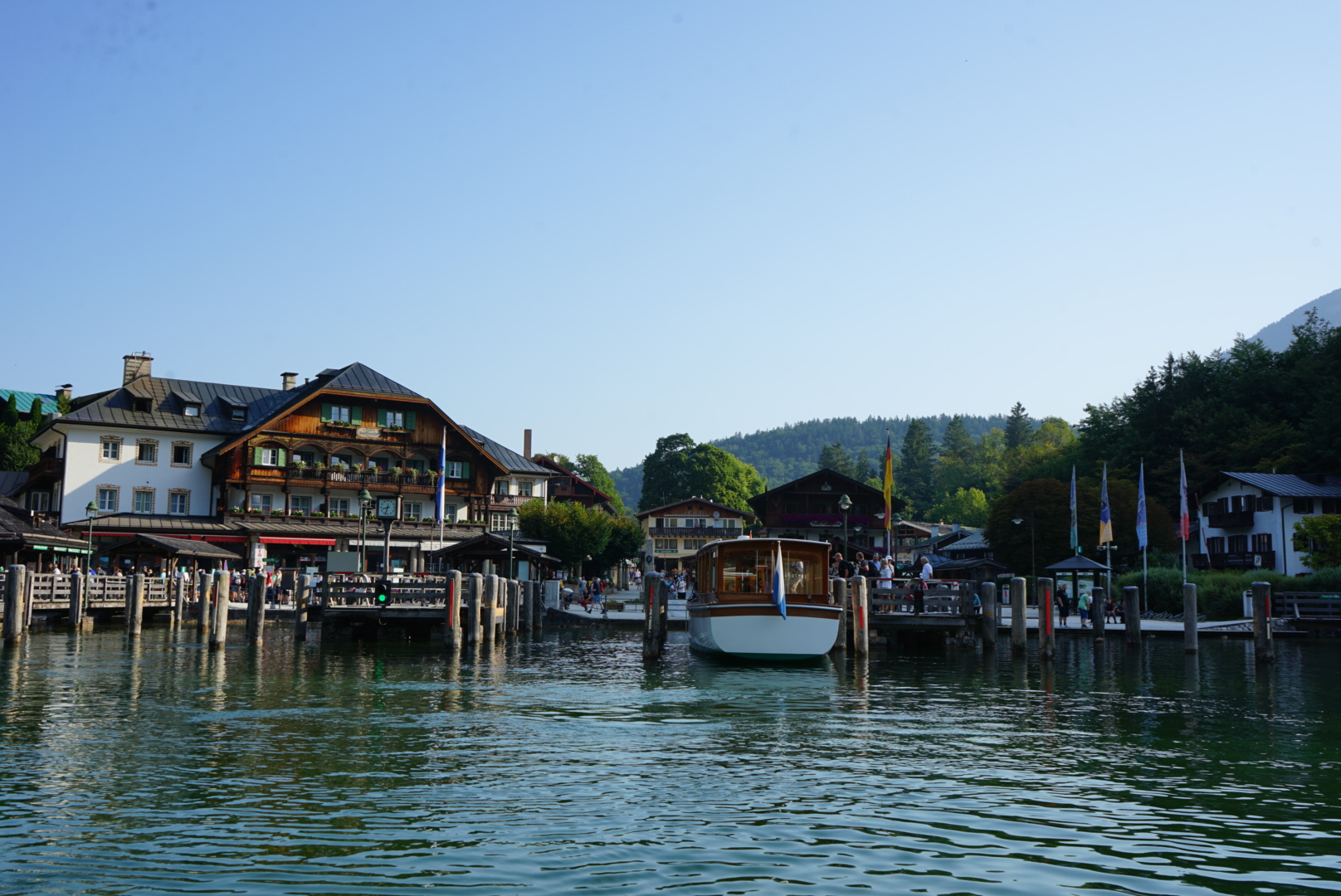 Die Anliegestelle am Königssee in Berchtesgaden