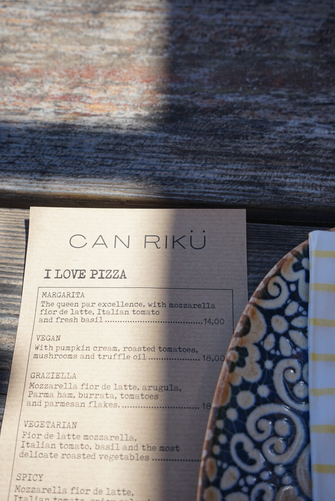 Das Restaurant Can Rikü auf Ibiza, welche mediterrane Küche anbietet